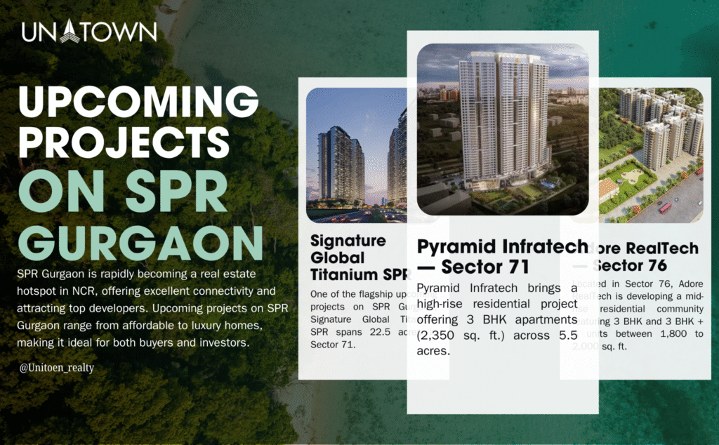 Upcoming Projects on SPR Gurgaon: A New Era of Luxury and Connectivity